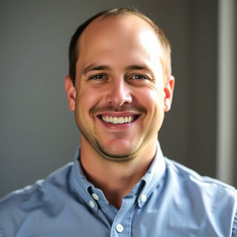 Headshot of Mr. Mark Johnson, smiling warmly and wearing a casual button-down shirt.