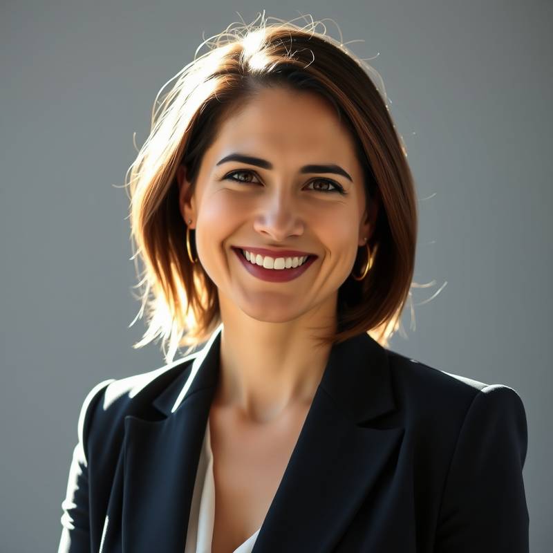 Photo of Ms. Maria Rodriguez, smiling and wearing a professional blazer.